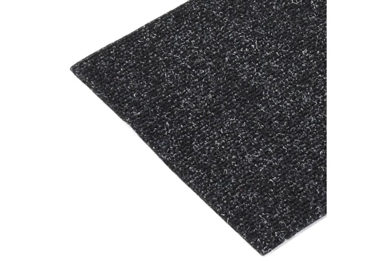 Trappstegsmattor självhäftande 15 st 60x25 cm svart - Svart - Textil & mattor - Mattor - Specialmatta - Trappstegsmattor