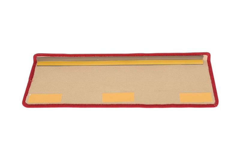 Trappstegsmattor självhäftande 15 st 65x25 cm röd - Röd - Textil & mattor - Mattor - Specialmatta - Trappstegsmattor