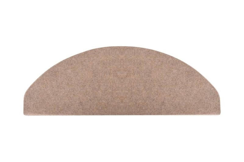 Trappstegsmattor självhäftande 15 st 65x26 cm beige - Beige - Textil & mattor - Mattor - Specialmatta - Trappstegsmattor