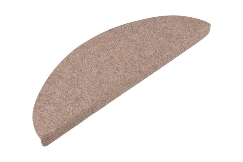 Trappstegsmattor självhäftande 15 st 65x26 cm beige - Beige - Textil & mattor - Mattor - Specialmatta - Trappstegsmattor