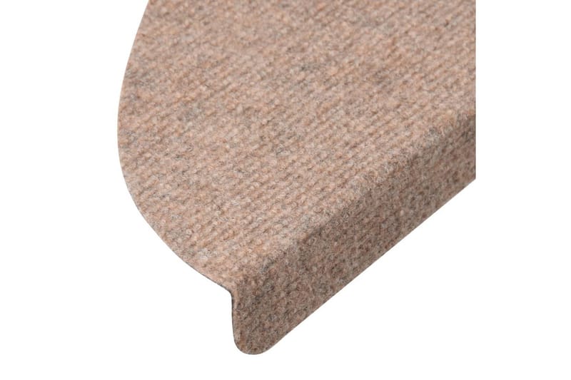 Trappstegsmattor självhäftande 15 st 65x26 cm beige - Beige - Textil & mattor - Mattor - Specialmatta - Trappstegsmattor