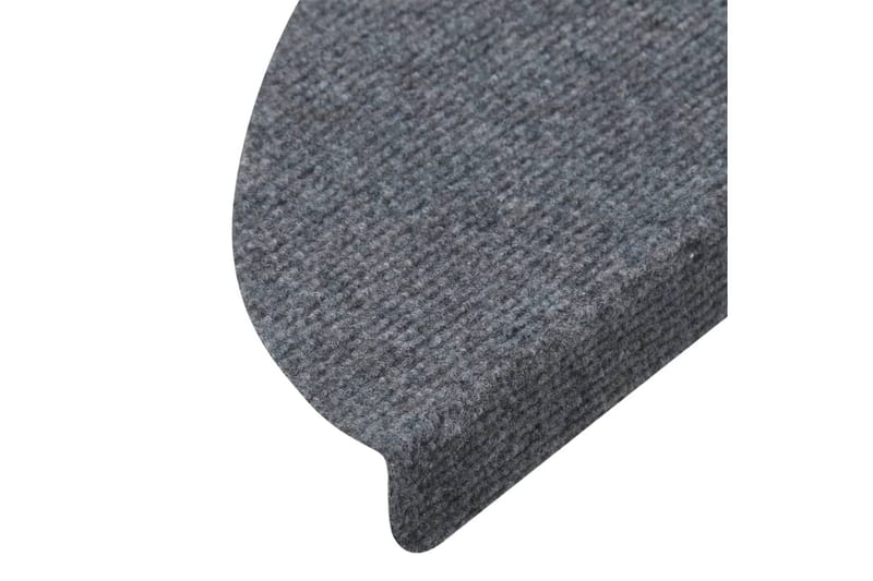 Trappstegsmattor självhäftande 15 st 65x26 cm grå - Grå - Textil & mattor - Mattor - Specialmatta - Trappstegsmattor