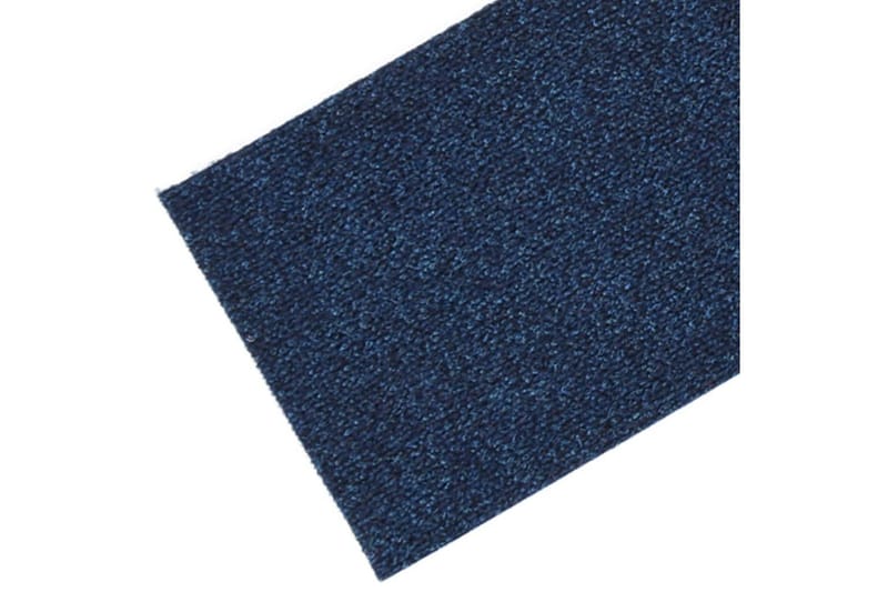 Trappstegsmattor självhäftande 15 st 76x20 cm blå - Blå - Textil & mattor - Mattor - Specialmatta - Trappstegsmattor