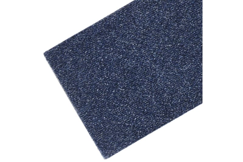 Trappstegsmattor självhäftande 15 st 76x20 cm grå blå - Grå - Textil & mattor - Mattor - Specialmatta - Trappstegsmattor