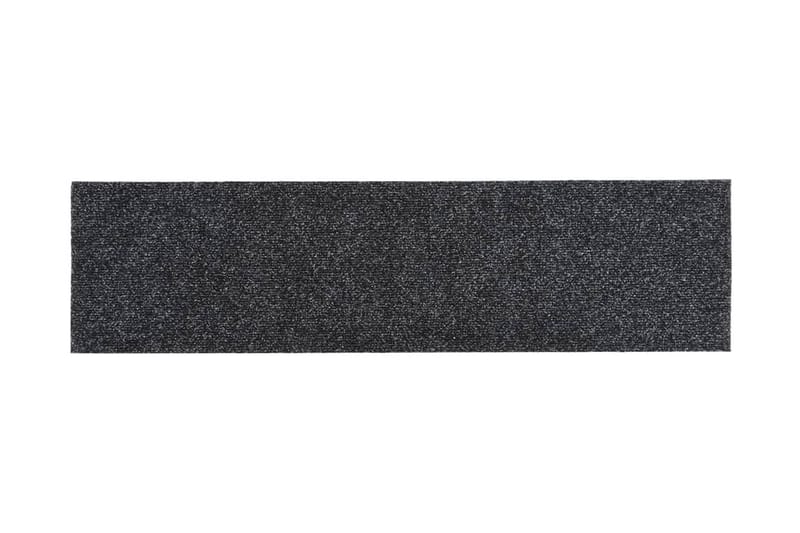 Trappstegsmattor självhäftande 15 st 76x20 cm grå - Grå - Textil & mattor - Mattor - Specialmatta - Trappstegsmattor