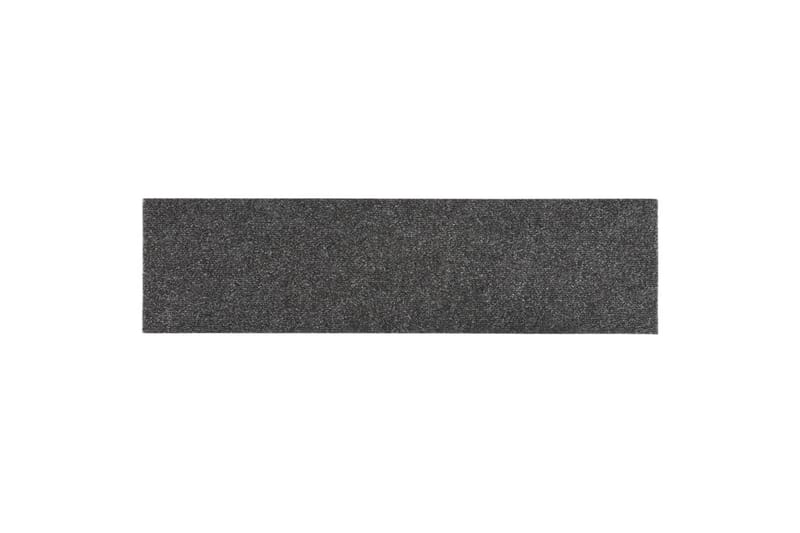 Trappstegsmattor självhäftande 15 st 76x20 cm gråbrun - Grå - Textil & mattor - Mattor - Specialmatta - Trappstegsmattor