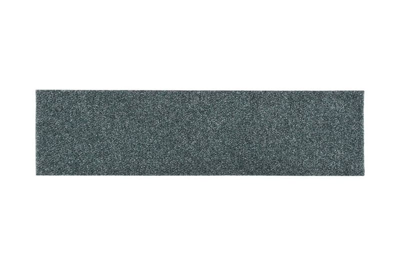 Trappstegsmattor självhäftande 15 st 76x20 cm grön - Grön - Textil & mattor - Mattor - Specialmatta - Trappstegsmattor