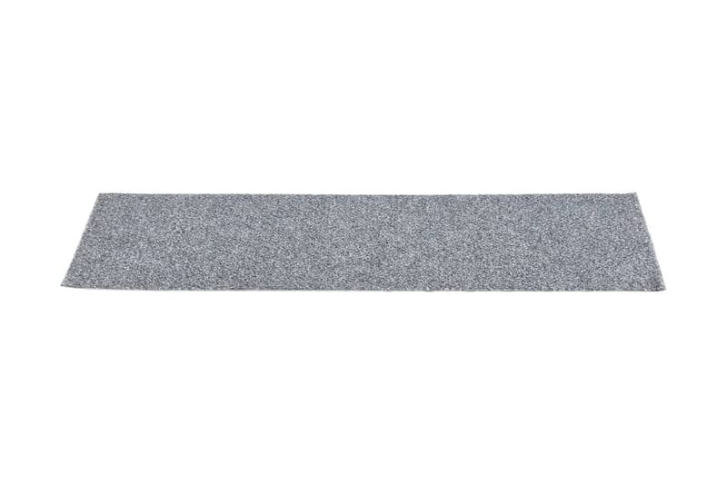 Trappstegsmattor självhäftande 15 st 76x20 cm ljusgrå - Grå - Textil & mattor - Mattor - Specialmatta - Trappstegsmattor