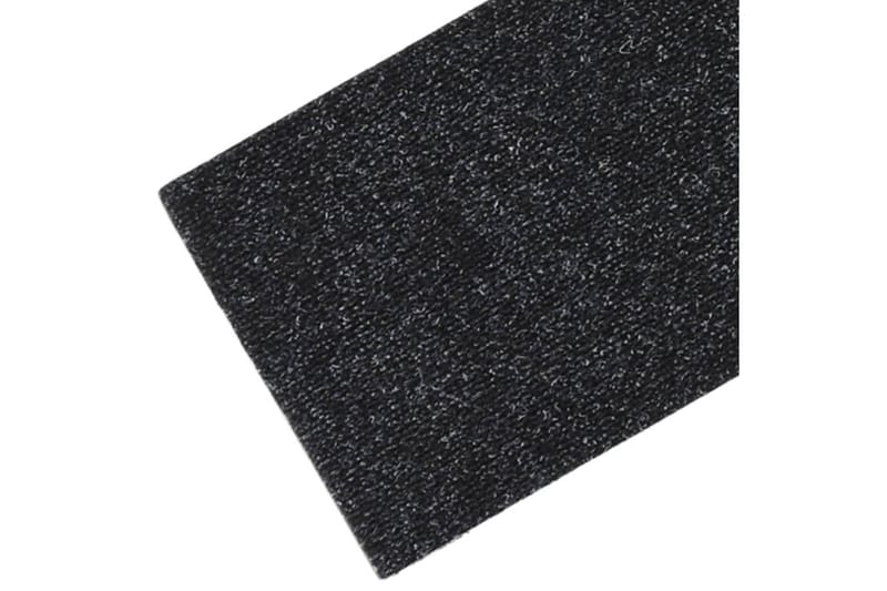 Trappstegsmattor självhäftande 15 st 76x20 cm svart - Svart - Textil & mattor - Mattor - Specialmatta - Trappstegsmattor