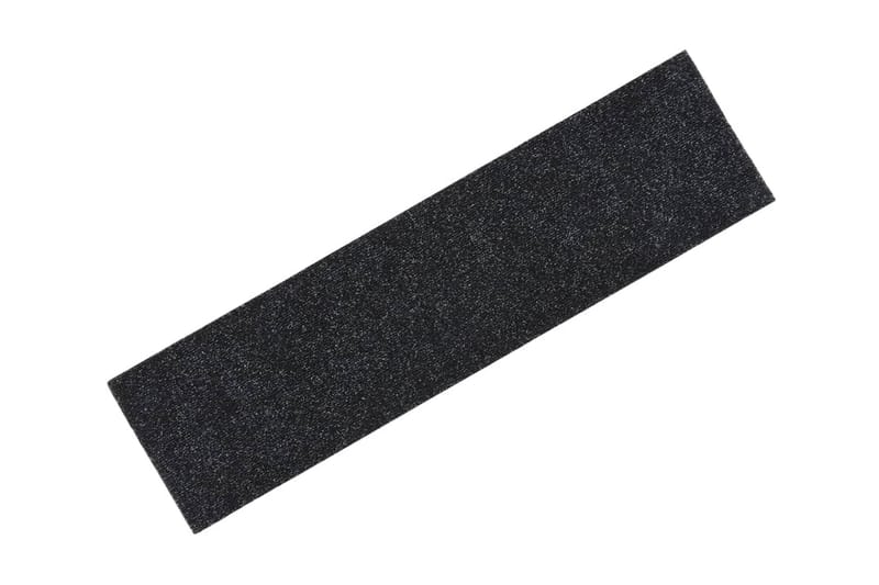 Trappstegsmattor självhäftande 15 st 76x20 cm svart - Svart - Textil & mattor - Mattor - Specialmatta - Trappstegsmattor