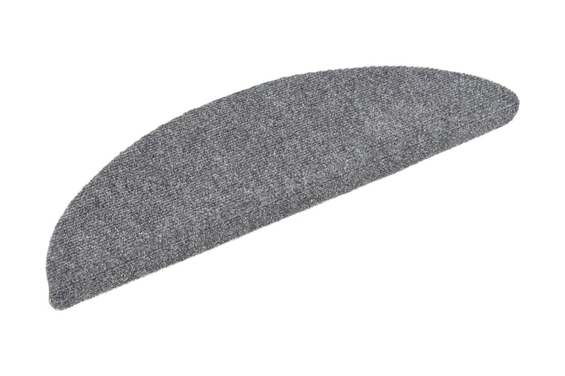 Trappstegsmattor självhäftande 15 st brodyr 56x17x3 cm ljusg - Grå - Textil & mattor - Mattor - Specialmatta - Trappstegsmattor
