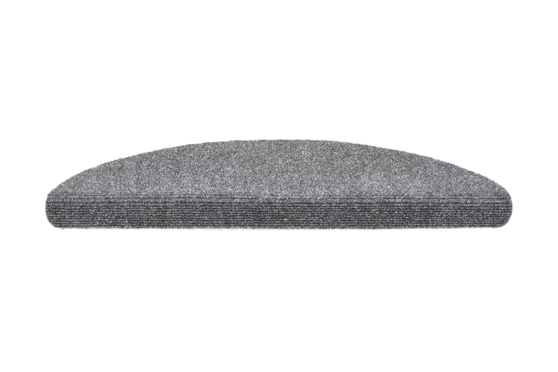 Trappstegsmattor självhäftande 15 st brodyr 56x17x3 cm ljusg - Grå - Textil & mattor - Mattor - Specialmatta - Trappstegsmattor