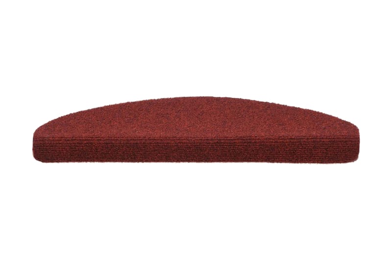 Trappstegsmattor självhäftande 15 st brodyr 65x21x4 cm röd - Röd - Textil & mattor - Mattor - Specialmatta - Trappstegsmattor