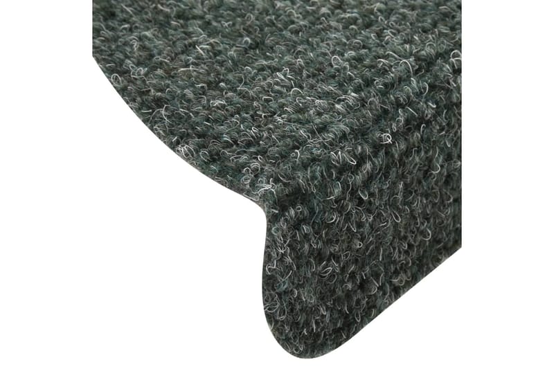 Trappstegsmattor självhäftande 15 st grön 65x21x4 cm brodyr - Grön - Textil & mattor - Mattor - Specialmatta - Trappstegsmattor