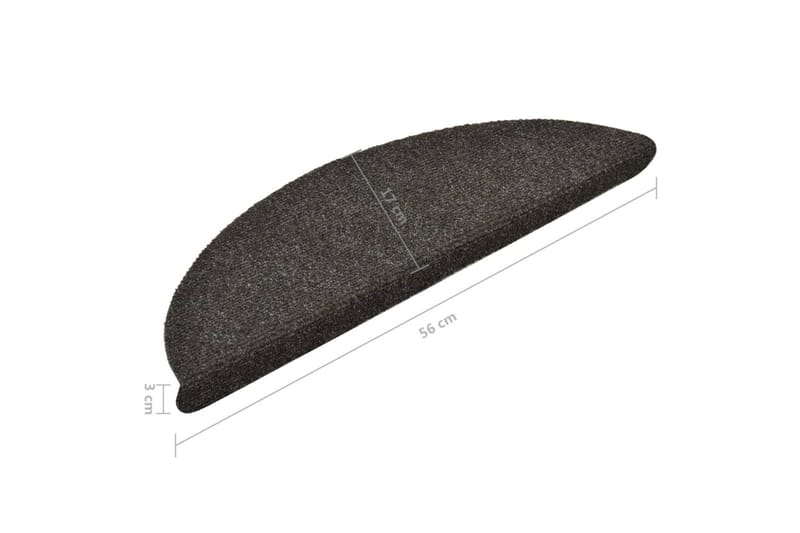 Trappstegsmattor självhäftande 15 st ljusbrun 56x17x3 cm bro - Brun - Textil & mattor - Mattor - Specialmatta - Trappstegsmattor