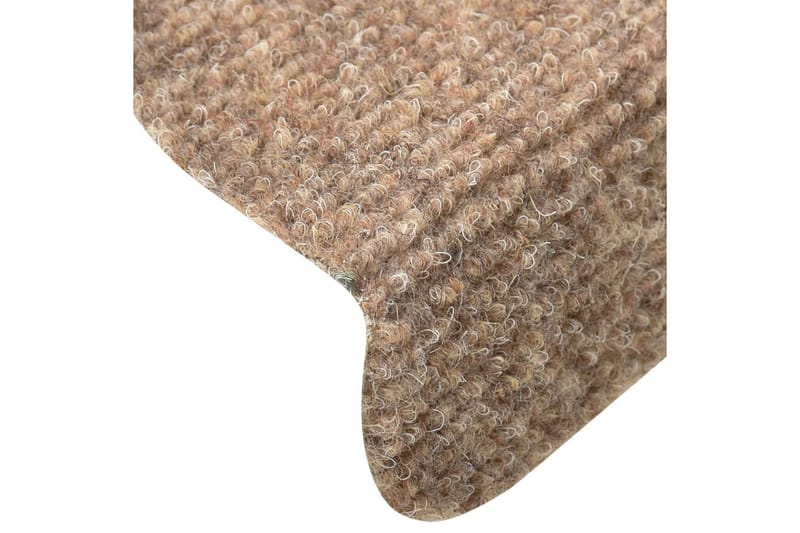 Trappstegsmattor självhäftande 5 st 65x21x4 cm - Kräm - Textil & mattor - Mattor - Specialmatta - Trappstegsmattor