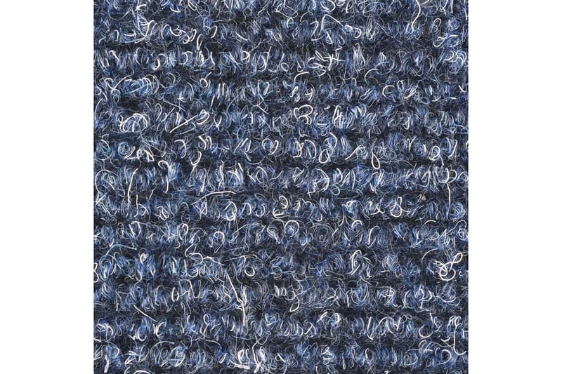 Trappstegsmattor självhäftande 5 st blå 65x21x4 cm brodyr - Blå - Trappstegsmattor