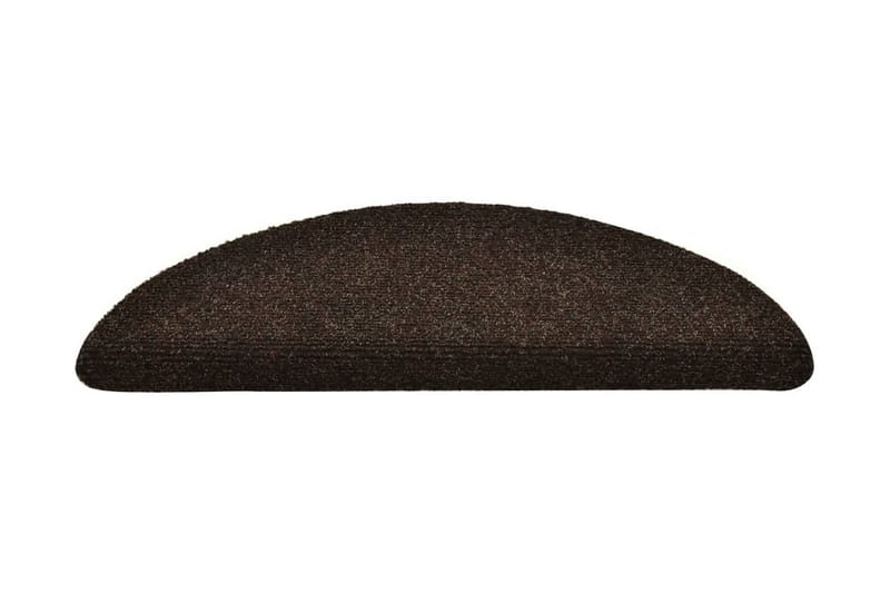 Trappstegsmattor självhäftande 5 st brun 56x17x3 cm brodyr - Brun - Textil & mattor - Mattor - Specialmatta - Trappstegsmattor
