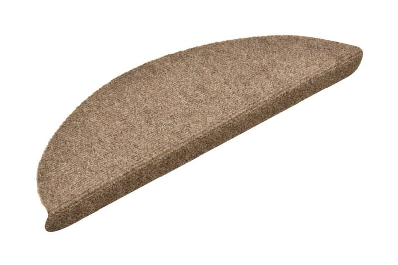 Trappstegsmattor självhäftande 5 st gräddvit 56x17x3 cm brod - Vit - Textil & mattor - Mattor - Specialmatta - Trappstegsmattor