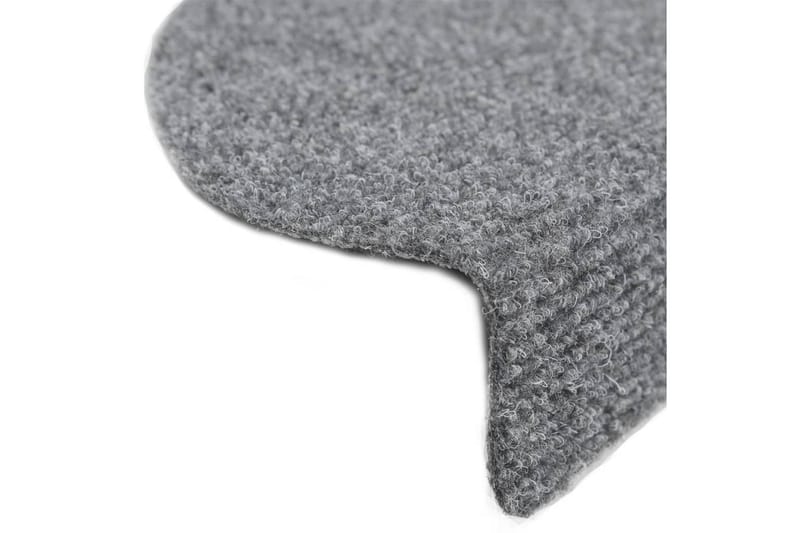 Trappstegsmattor självhäftande 5 st ljusgrå 65x21x4 cm brody - Grå - Textil & mattor - Mattor - Specialmatta - Trappstegsmattor