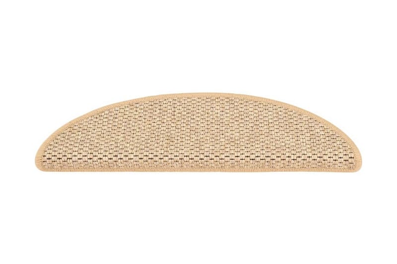 Trappstegsmattor självhäftande sisal 15 st 56x20 cm - Beige - Textil & mattor - Mattor - Specialmatta - Trappstegsmattor