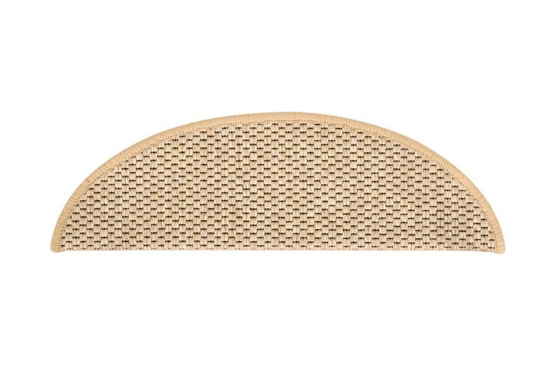 Trappstegsmattor självhäftande sisal 15 st 56x20 cm - Beige - Textil & mattor - Mattor - Specialmatta - Trappstegsmattor