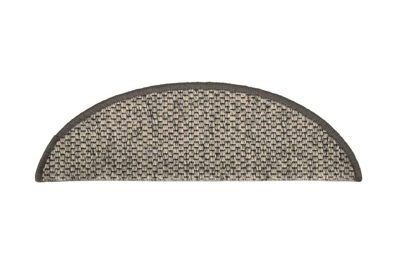 Trappstegsmattor självhäftande sisal 15 st 56x20 cm silver - Beige - Textil & mattor - Mattor - Specialmatta - Trappstegsmattor