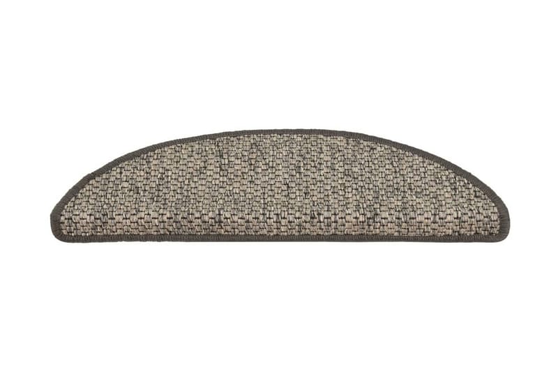 Trappstegsmattor självhäftande sisal 15 st 56x20 cm silver - Beige - Textil & mattor - Mattor - Specialmatta - Trappstegsmattor