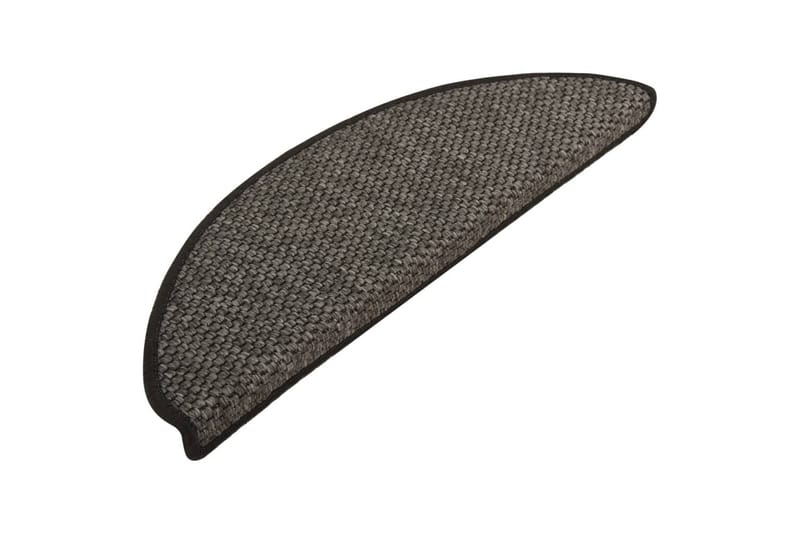 Trappstegsmattor självhäftande sisal 15 st 65x25 cm antracit - Grå - Textil & mattor - Mattor - Specialmatta - Trappstegsmattor