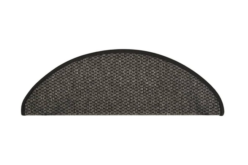 Trappstegsmattor självhäftande sisal 15 st 65x25 cm antracit - Grå - Textil & mattor - Mattor - Specialmatta - Trappstegsmattor