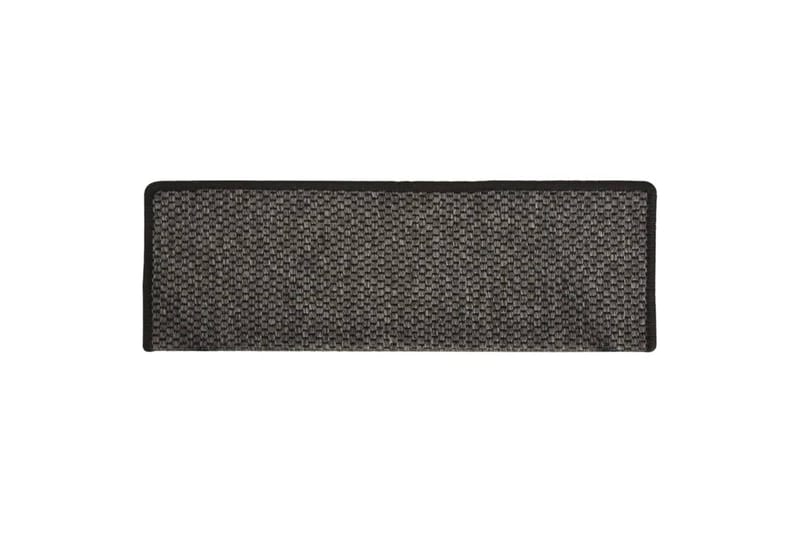 Trappstegsmattor självhäftande sisal 15 st 65x25 cm antracit - Grå - Textil & mattor - Mattor - Specialmatta - Trappstegsmattor
