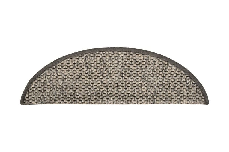 Trappstegsmattor självhäftande sisal 15 st 65x25 cm antracit - Grå - Textil & mattor - Mattor - Specialmatta - Trappstegsmattor