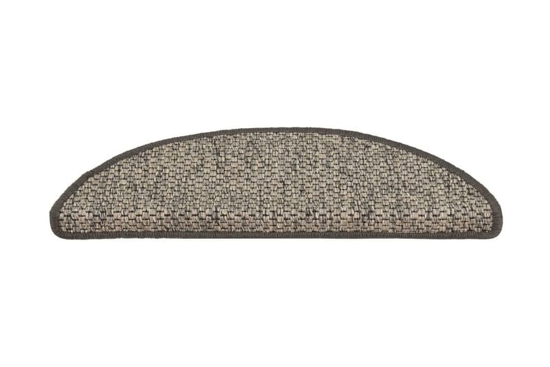 Trappstegsmattor självhäftande sisal 15 st 65x25 cm antracit - Grå - Textil & mattor - Mattor - Specialmatta - Trappstegsmattor