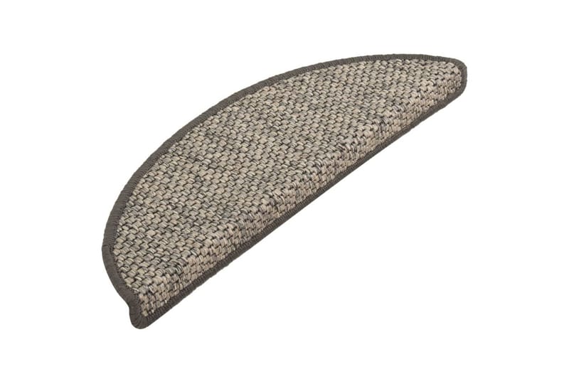 Trappstegsmattor självhäftande sisal 15 st 65x25 cm antracit - Grå - Textil & mattor - Mattor - Specialmatta - Trappstegsmattor