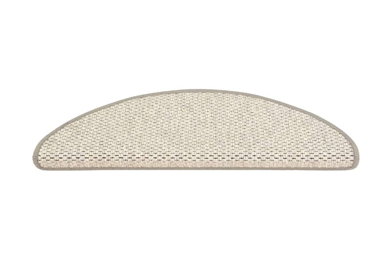 Trappstegsmattor självhäftande sisal 15 st 65x25 cm beige - Beige - Textil & mattor - Mattor - Specialmatta - Trappstegsmattor