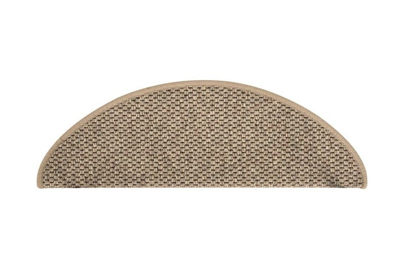 Trappstegsmattor självhäftande sisal 15 st 65x25 cm - Beige - Textil & mattor - Mattor - Specialmatta - Trappstegsmattor