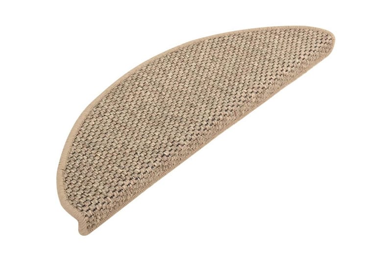 Trappstegsmattor självhäftande sisal 15 st 65x25 cm - Beige - Textil & mattor - Mattor - Specialmatta - Trappstegsmattor