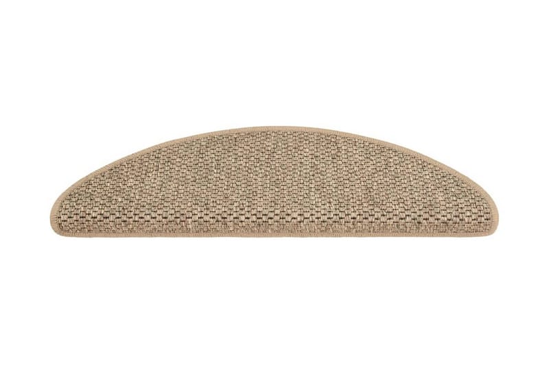 Trappstegsmattor självhäftande sisal 15 st 65x25 cm - Beige - Textil & mattor - Mattor - Specialmatta - Trappstegsmattor
