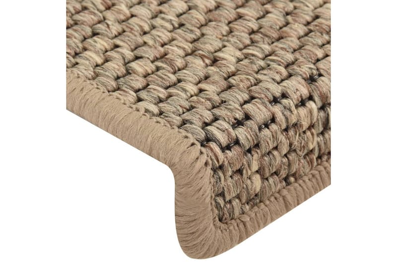 Trappstegsmattor självhäftande sisal 15 st 65x25 cm - Beige - Textil & mattor - Mattor - Specialmatta - Trappstegsmattor