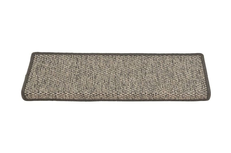 Trappstegsmattor självhäftande sisal 15 st 65x25 cm grå beig - Beige - Textil & mattor - Mattor - Specialmatta - Trappstegsmattor
