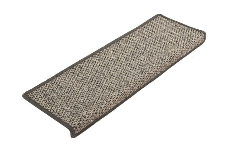 Trappstegsmattor självhäftande sisal 15 st 65x25 cm grå beig - Beige - Textil & mattor - Mattor - Specialmatta - Trappstegsmattor