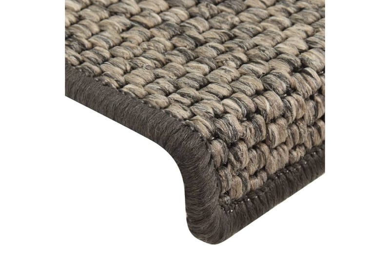 Trappstegsmattor självhäftande sisal 15 st 65x25 cm grå beig - Beige - Textil & mattor - Mattor - Specialmatta - Trappstegsmattor