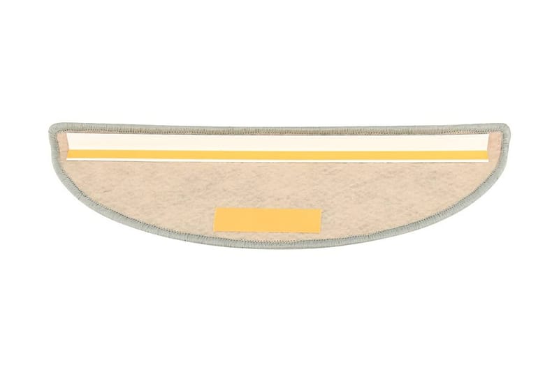 Trappstegsmattor självhäftande sisal 15 st 65x25 cm grå - Grå - Textil & mattor - Mattor - Specialmatta - Trappstegsmattor