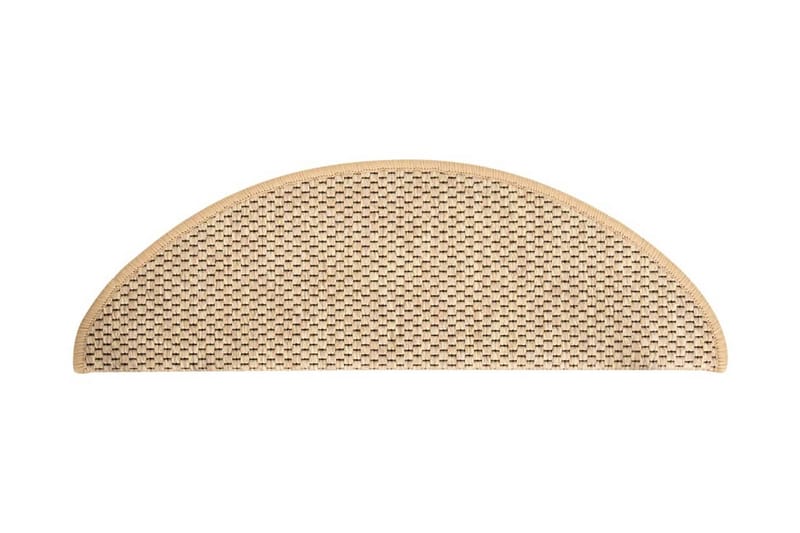 Trappstegsmattor självhäftande sisal 15 st 65x25 cm ljusbeig - Beige - Textil & mattor - Mattor - Specialmatta - Trappstegsmattor