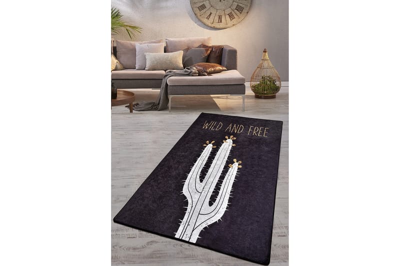 Chilai Matta 200x290 cm, Svart/Vit