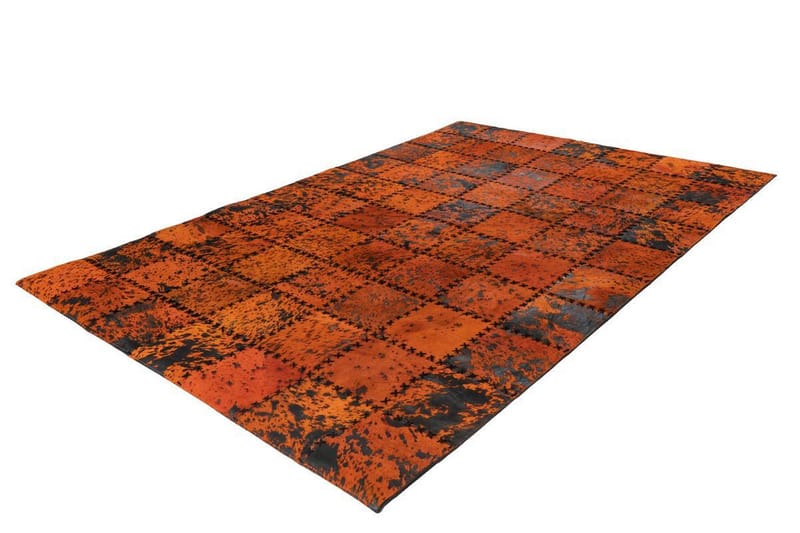 Dulvabier Fohav Matta 120x170 cm Orange/Läder - D-Sign - Mattor - Stora mattor