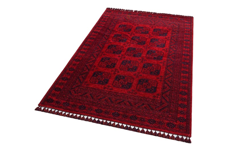 Eko Hali Matta 160x230 cm - Röd/Mörkblå - Textil & mattor - Mattor - Modern matta - Wiltonmattor