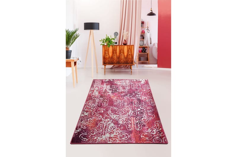 Fabrony Matta 160x230 cm - Rosa/Sammet - Textil & mattor - Mattor
