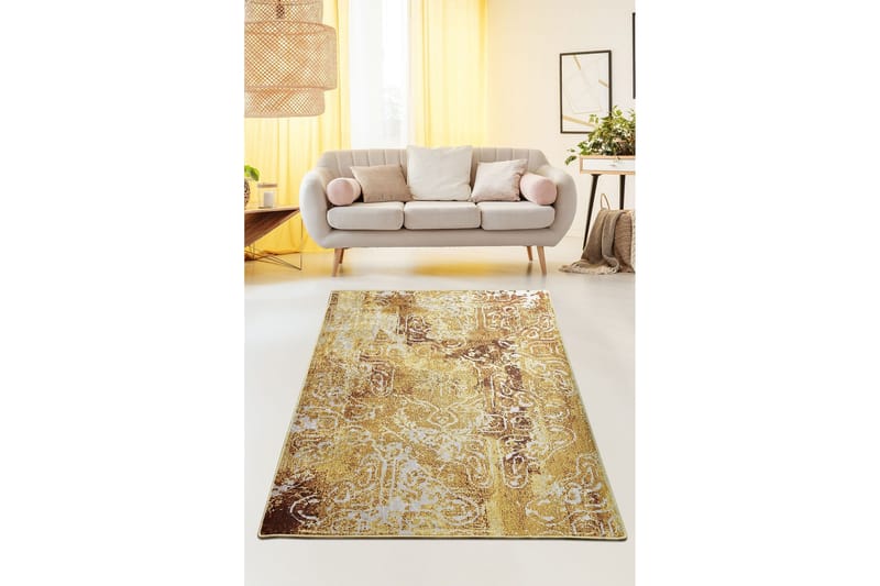 Fabrony Matta 160x230 cm - Senap/Sammet - Textil & mattor - Mattor