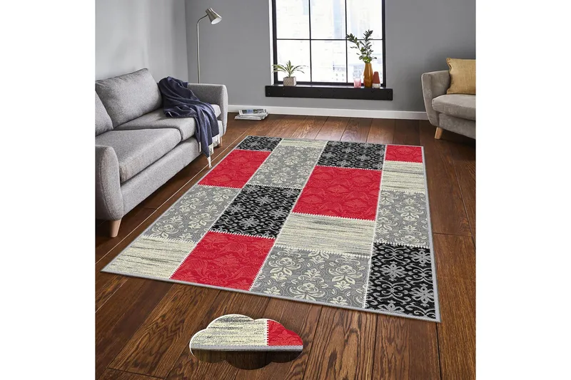 Homefesto Matta 160x230 cm - Multifärgad - Textil & mattor - Mattor - Modern matta - Wiltonmattor